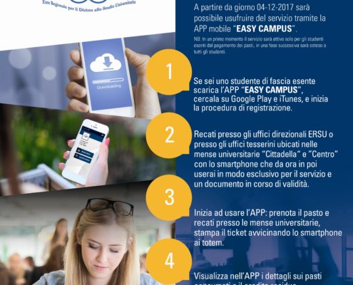 Nuova procedura on line per laccesso alle Mense universitarie