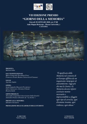 Locandina Giorno della Memoria.