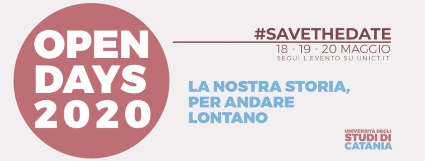 Open Days 2020 savethedate
